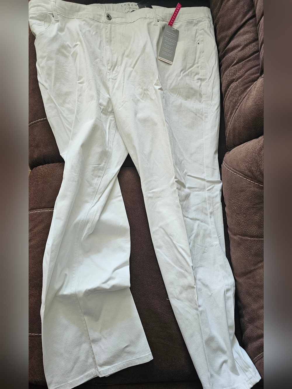 White Stretch Slim Pants